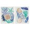 Stupell Industries Coastal Currents Sea Life 2pc Canvas Wall Art Set Design by Veronique Charron